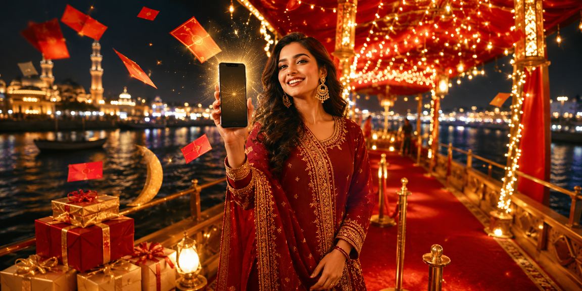 কুমিল্লায় ঈদ উৎসবে v300 রেড এনভেলপ বোনাস